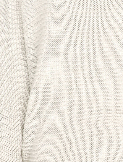 Pull à manches dolman - Beige - 3