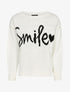 Pull à message et motif coeur - Blanc - 1
