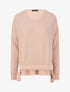 Pull à liens et dos long - Rose poudré - 4