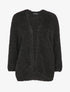 Gilet à plumetis et pans asymétriques - Noir - 3