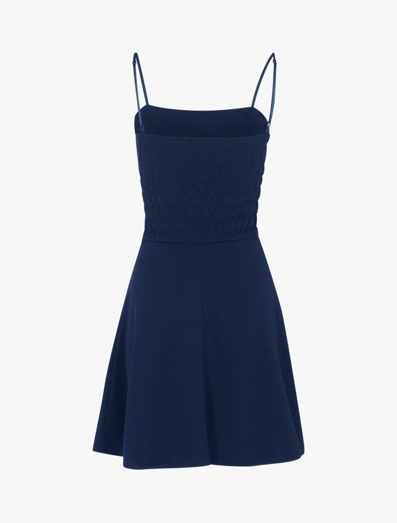 Robe patineuse à détails style marinière - Marine - 2