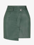 Jupe portefeuille en simili - Vert - 1