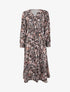 Robe longue à imprimé fleurs sauvages - Noir - 4