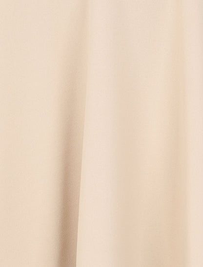 Robe patineuse à col cache-coeur - Beige - 3