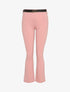 Pantalon flare élastiqué - Rose poudré - 3