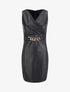 Robe en simili à chaîne à maillons stylisés - Noir - 4
