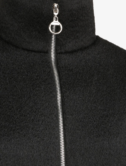 Veste zippée à col montant - Noir - 3
