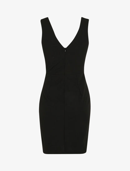 Robe fourreau à buste en sequins - Noir/or - 2
