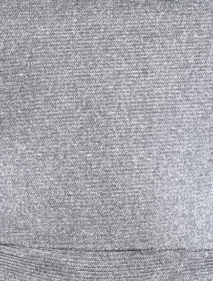 Robe patineuse à paillettes et dos à corset - Argent - 4
