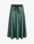 Jupe midi en simili - Vert sapin - 1
