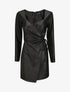 Robe portefeuille en simili - Noir - 1