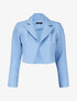 Veste courte à encolure crantée - Bleu ciel - 3