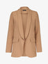 Blazer ouvert uni - Camel - 3