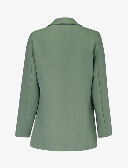 Blazer ouvert uni - Kaki - 2