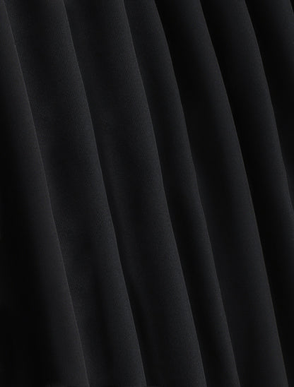 Blazer ouvert à manches plissées - Noir - 3