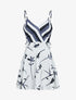 Robe patineuse à imprimés - Noir - 1