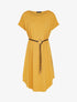 Robe ample ceinturée - Jaune - 3