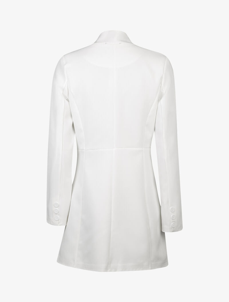 Blazer mi long cintré - Blanc - 2