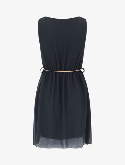 Robe patineuse en voile - Noir - 2