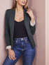 Blazer à revers imprimé graphique - Anthracite - 5