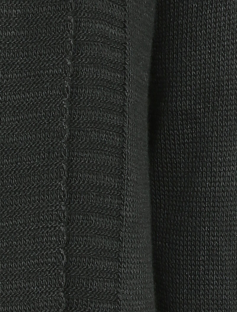 Gilet mi-long à col châle - Noir - 3