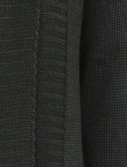 Gilet mi-long à col châle - Noir - 3