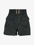 Short style jupe portefeuille en suédine - Noir - 3