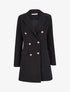 Blazer extra long style officier - Noir - 1