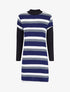 Tunique rayée à manches trompe l&