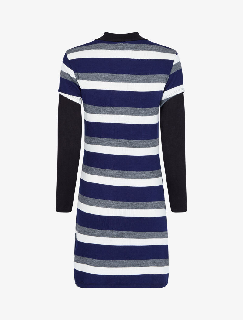 Tunique rayée à manches trompe l&