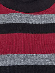 Tunique rayée à manches trompe l&