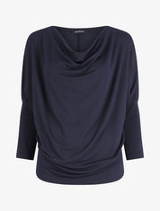 Top boule à manches dolman - Marine - 1