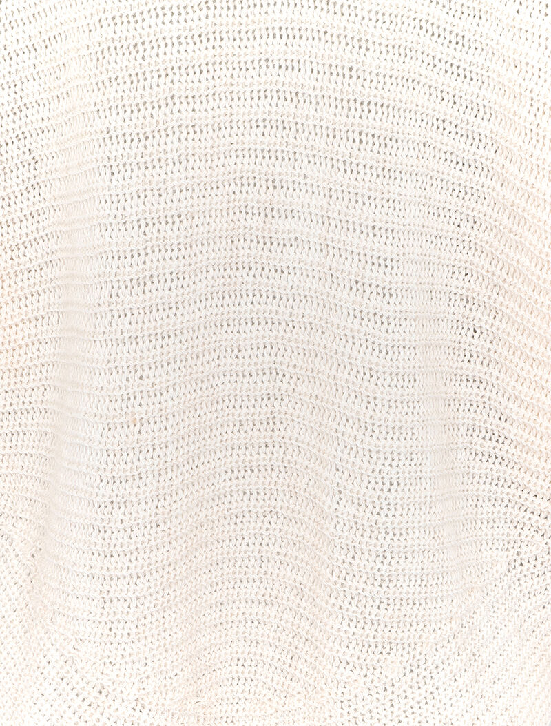 Pull chauve-souris en maille - Beige - 3