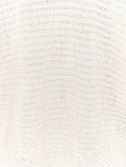 Pull chauve-souris en maille - Beige - 3