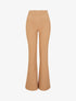 Pantalon flare extra long à bords fendus - Beige - 1