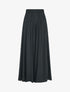 Pantalon palazzo à taille haute élastiquée - Noir - 1