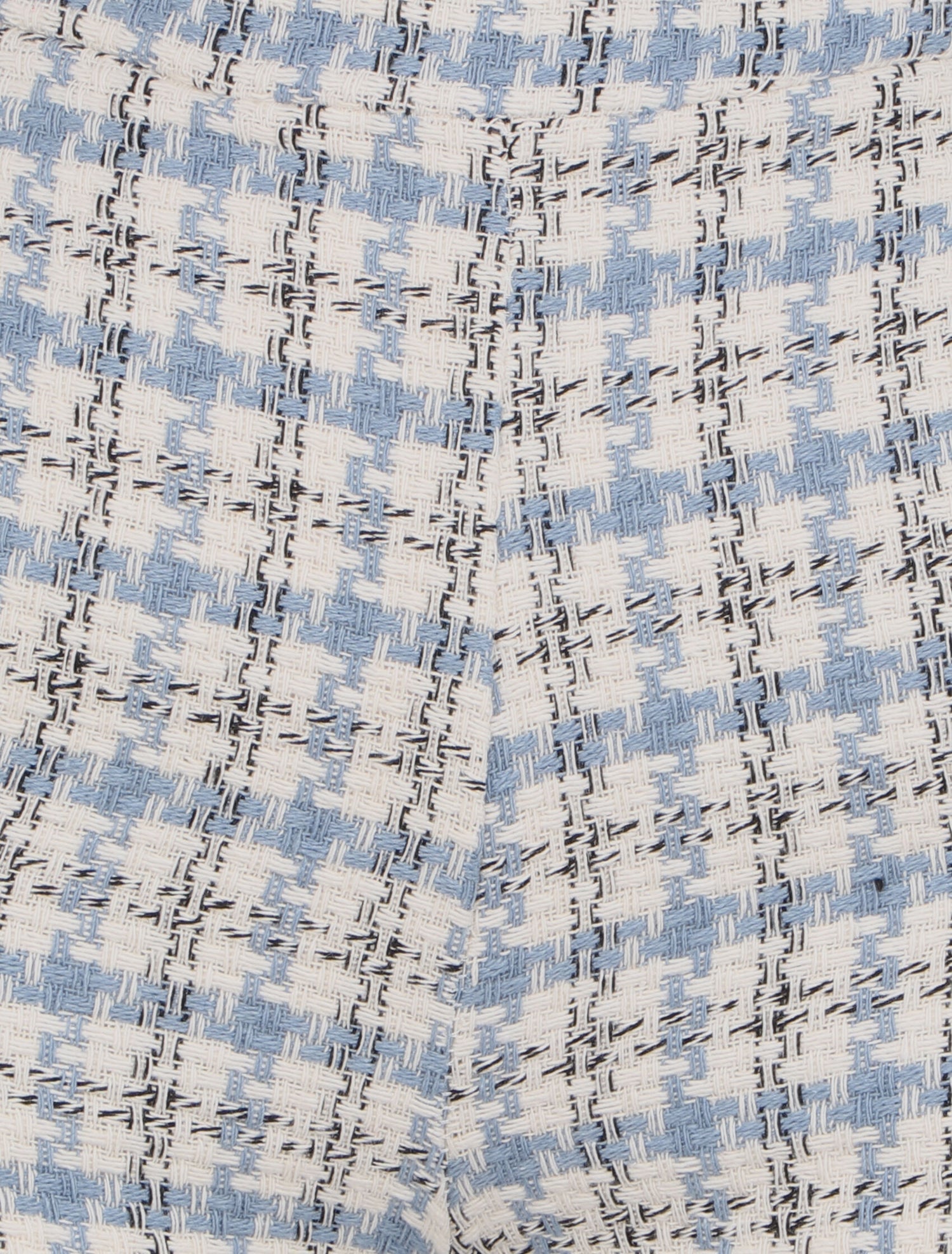 Mini short taille haute en tweed - Bleu ciel - 3