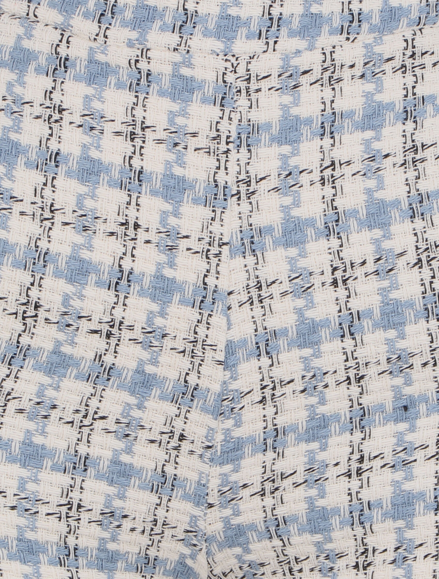 Mini short taille haute en tweed - Bleu ciel - 3