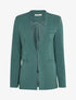 Blazer long uni - Bleu pétrole - 3