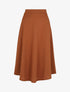 Jupe cloche longue - Camel - 1