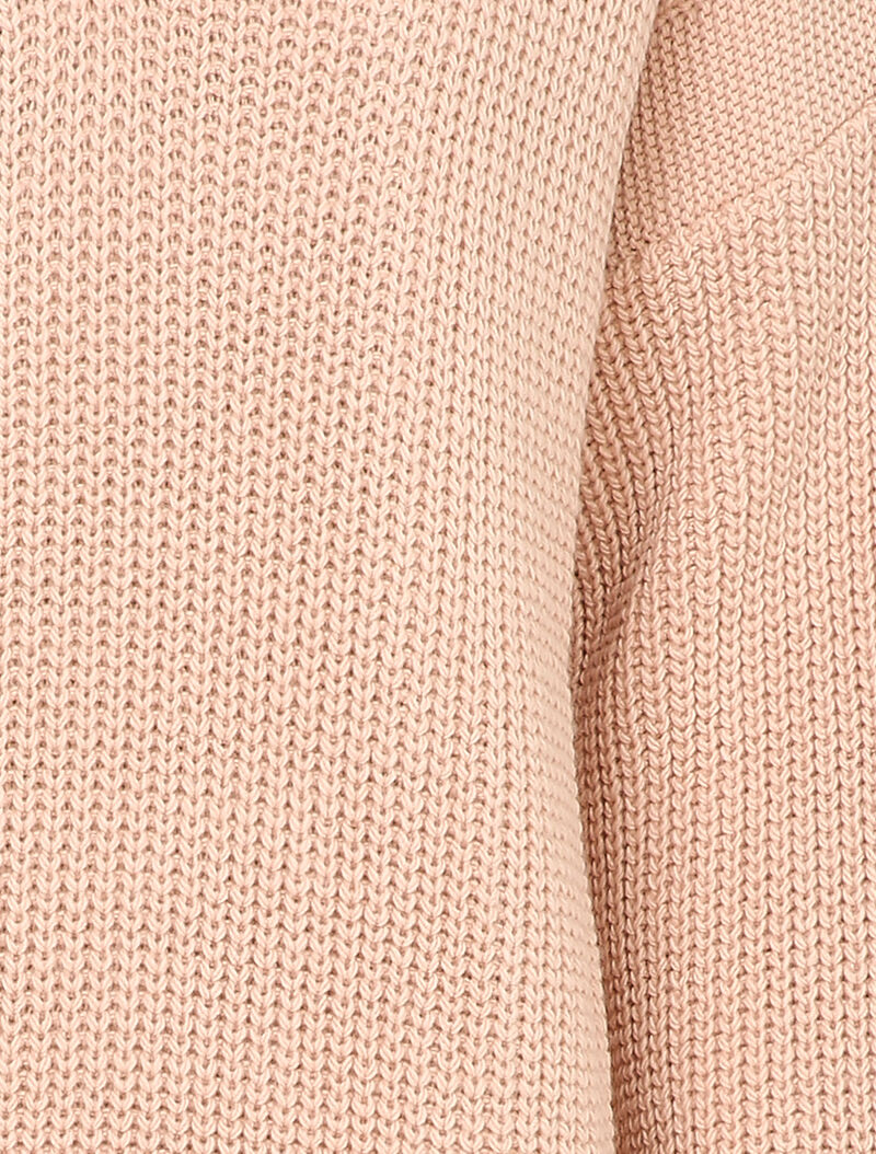 Pull ample à col V - Rose poudré - 3