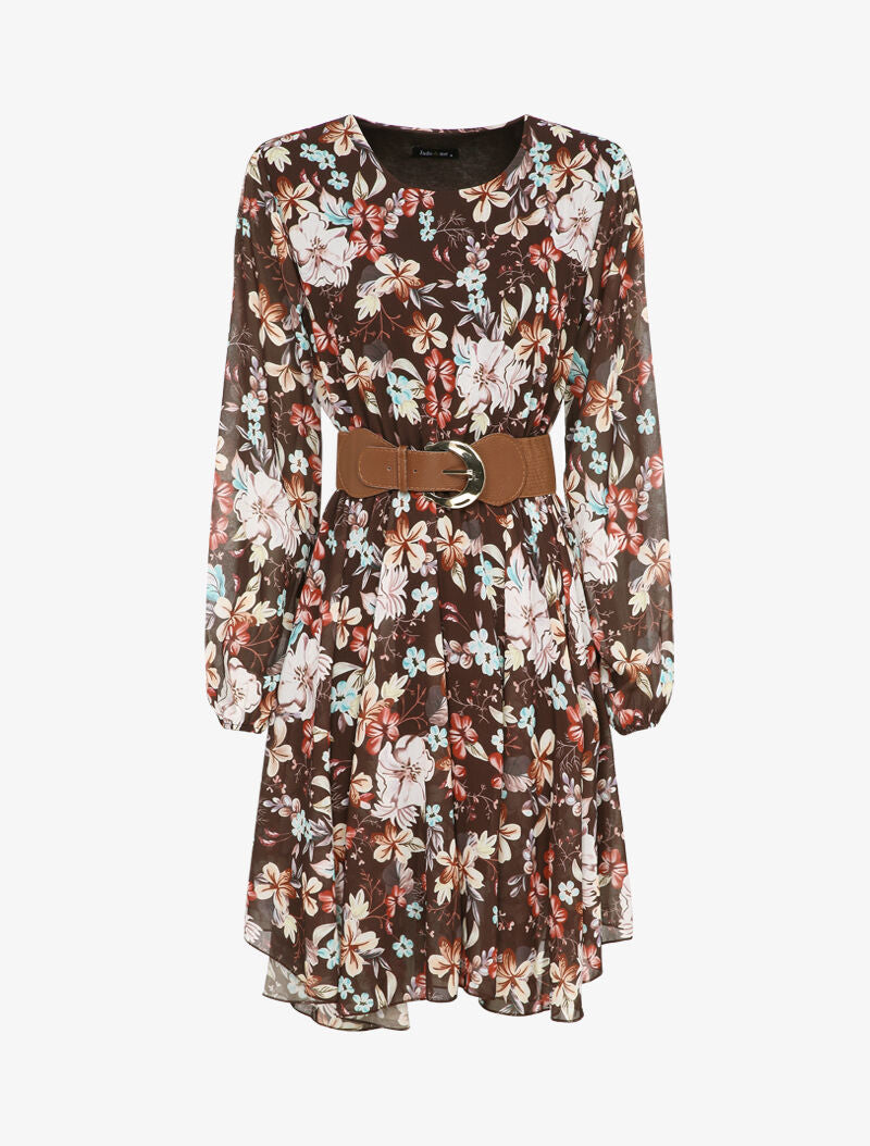 Robe patineuse imprimé fleurs d&