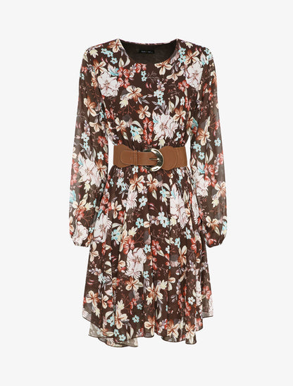 Robe patineuse imprimé fleurs d&