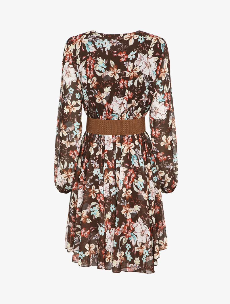 Robe patineuse imprimé fleurs d&