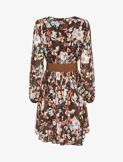 Robe patineuse imprimé fleurs d&