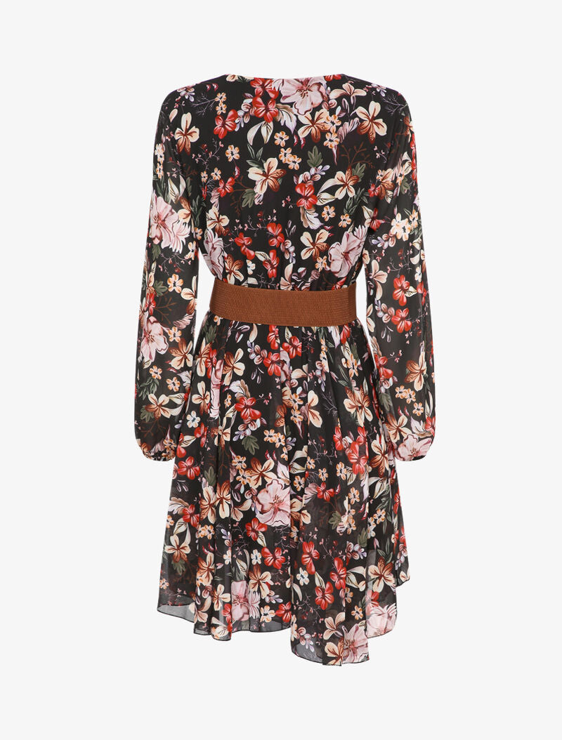Robe patineuse imprimé fleurs d&