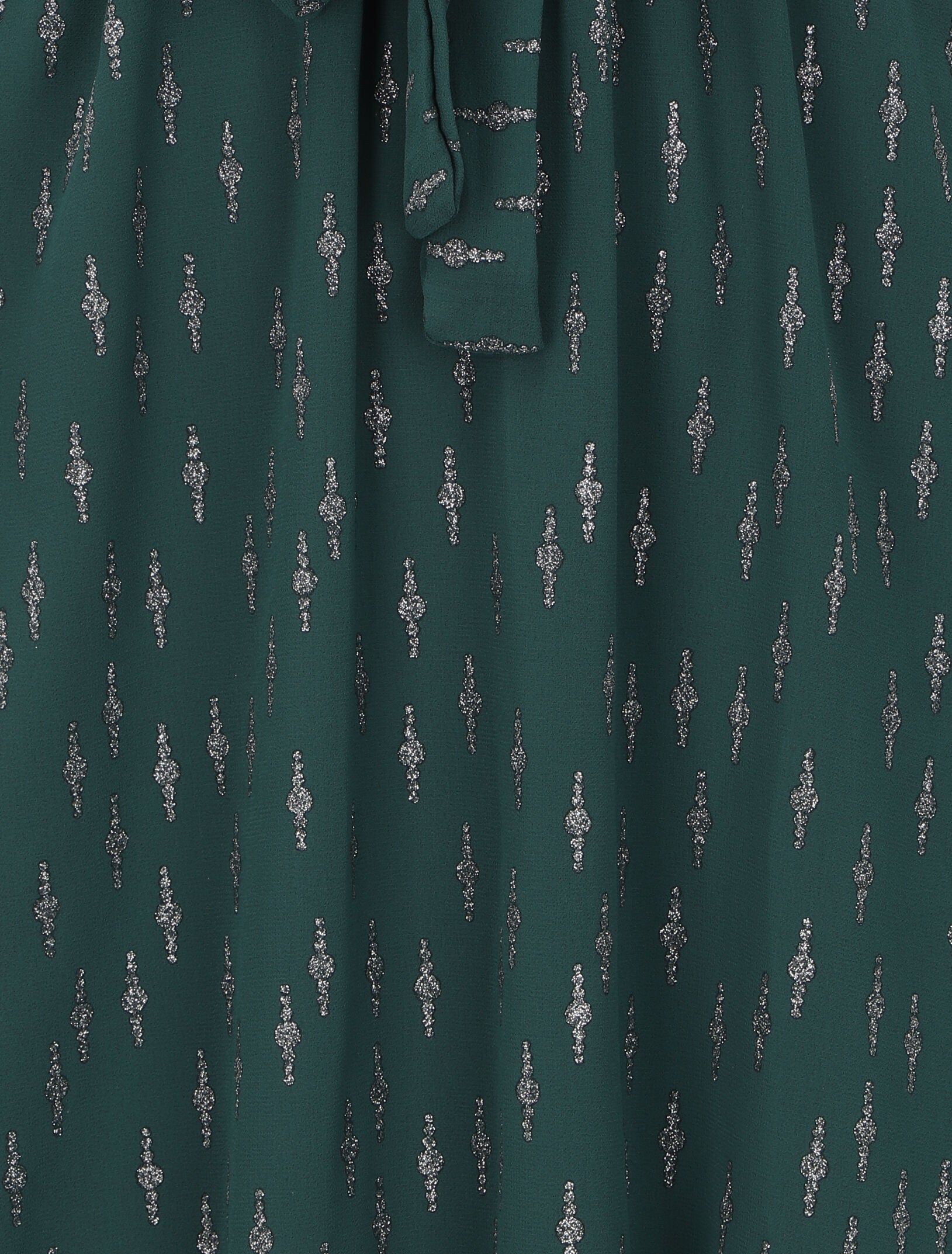 Robe patineuse volantée à motifs irisés - Vert sapin - 3