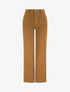 Jean uni à 4 poches coupe wide leg - Camel - 1