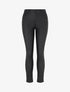 Pantalon enduit coupe skinny - Noir - 1