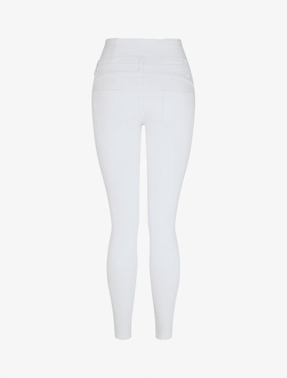 Jean taille haute coupe skinny - Blanc - 2